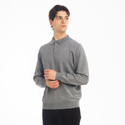 POLO VISCOSA DOPPIO FILO-11627|Colore:Grigio