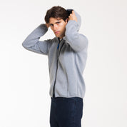 FELPA ZIP CAPPUCCIO SCUBA-11639|Colore:Grigio