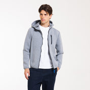 FELPA ZIP CAPPUCCIO SCUBA-11639|Colore:Grigio