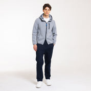 FELPA ZIP CAPPUCCIO SCUBA-11639|Colore:Grigio