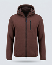 FELPA ZIP CAPPUCCIO SCUBA-11639|Colore:Moro