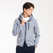 FELPA ZIP CAPPUCCIO SCUBA-11639|Colore:Grigio