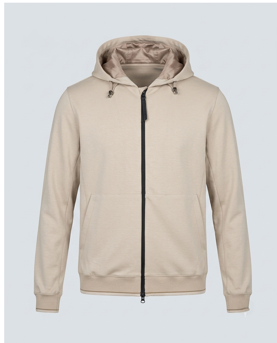 FELPA HOOD PUNTO MILANO-11640|Colore:Beige