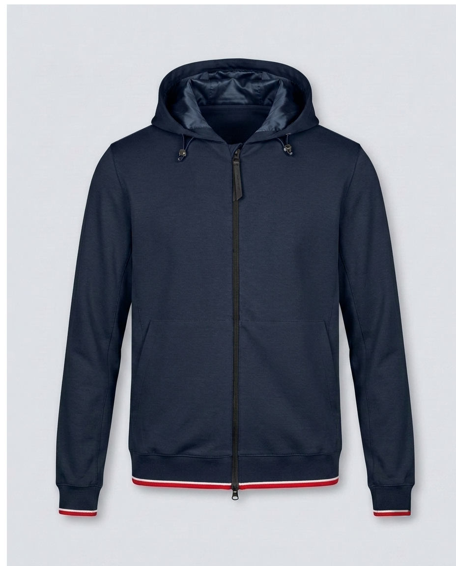 FELPA HOOD PUNTO MILANO-11640|Colore:Blu