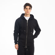FELPA FULL ZIP CAPPUCCIO-11636|Colore:Nero