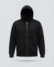 FELPA FULL ZIP CAPPUCCIO-11636|Colore:Nero