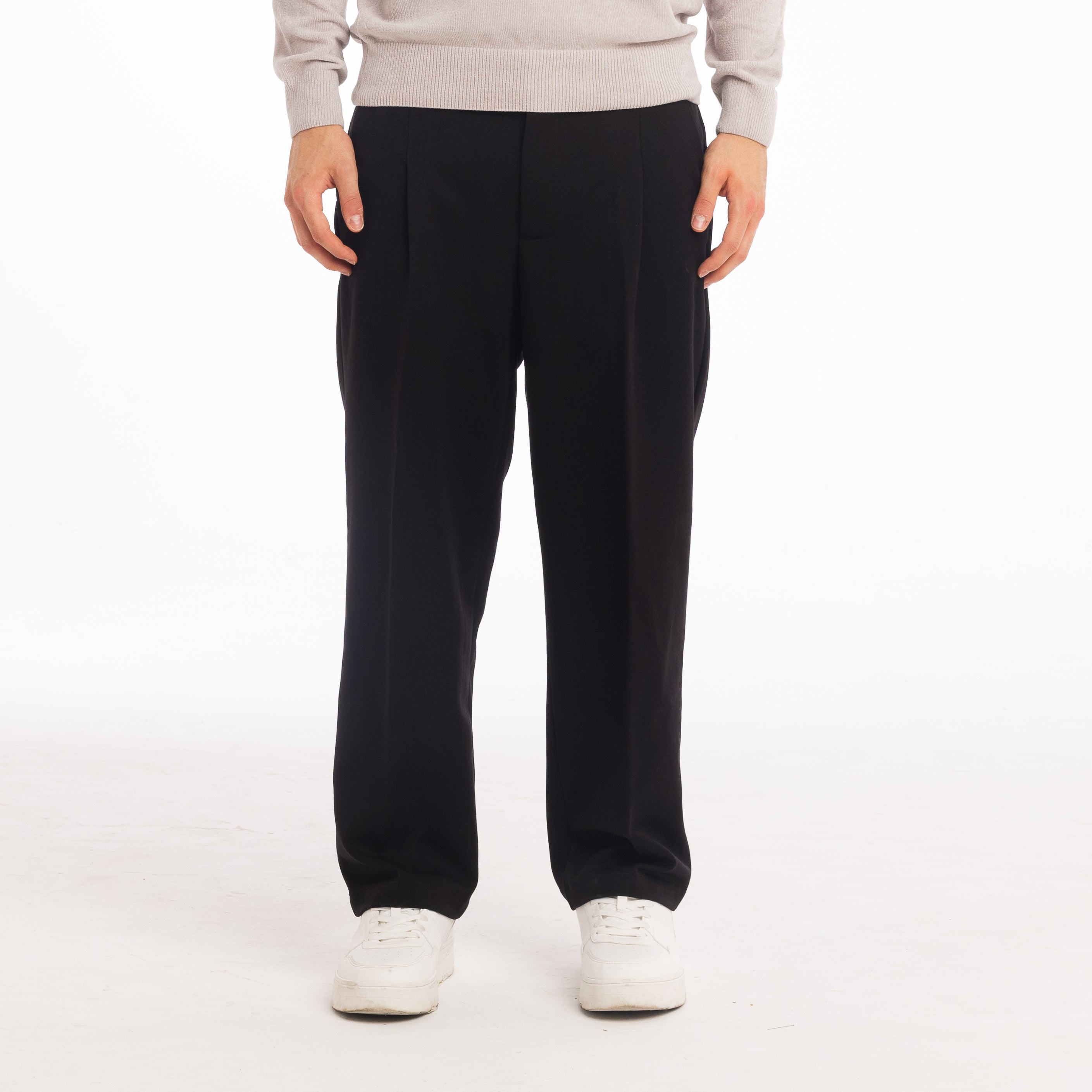 PANT MEZZO ELASTICO TAILLORED-11670|Colore:Nero
