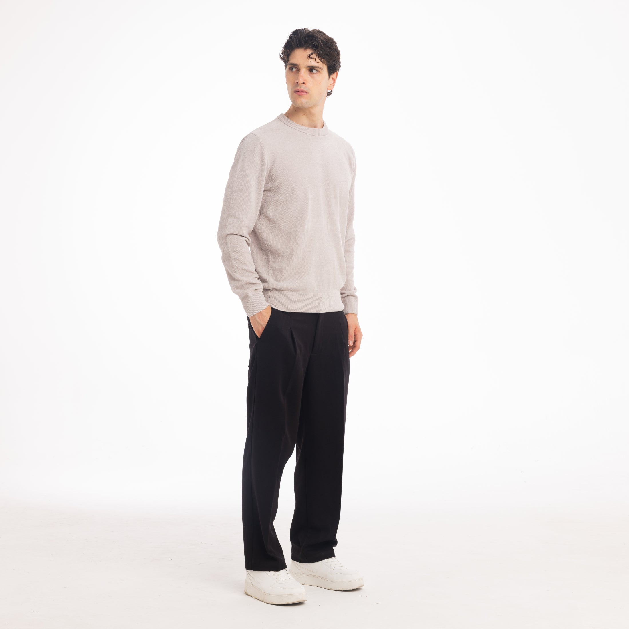 PANT MEZZO ELASTICO TAILLORED-11670|Colore:Nero
