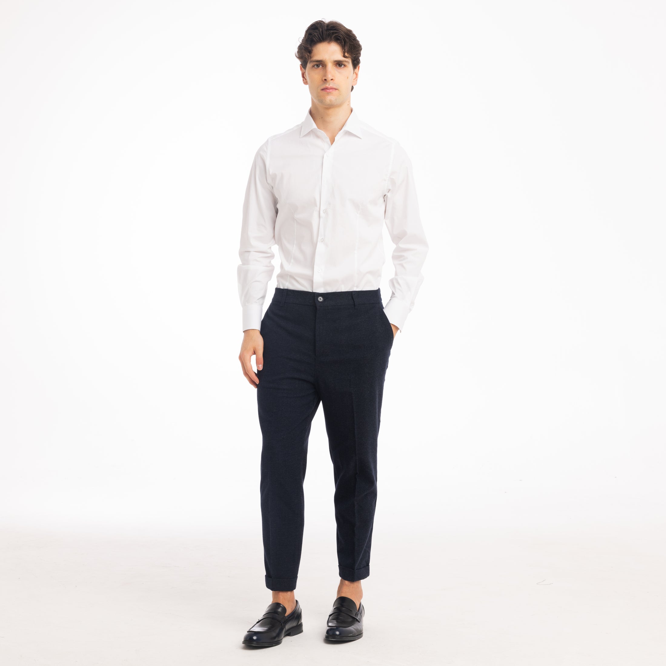 CAMICIA COTONE SLIM -11386|Colore:Bianco