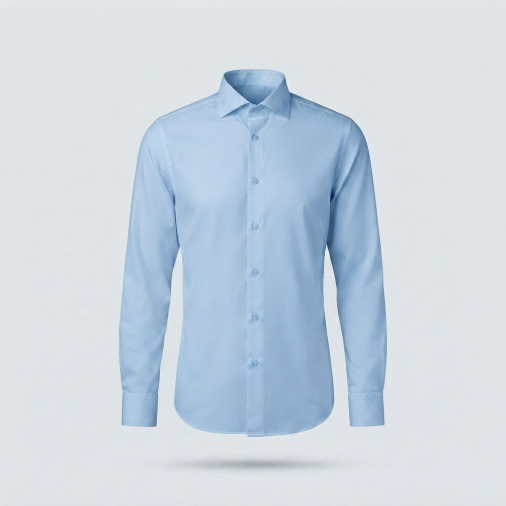 CAMICIA COTONE SLIM -11386|Colore:Celeste