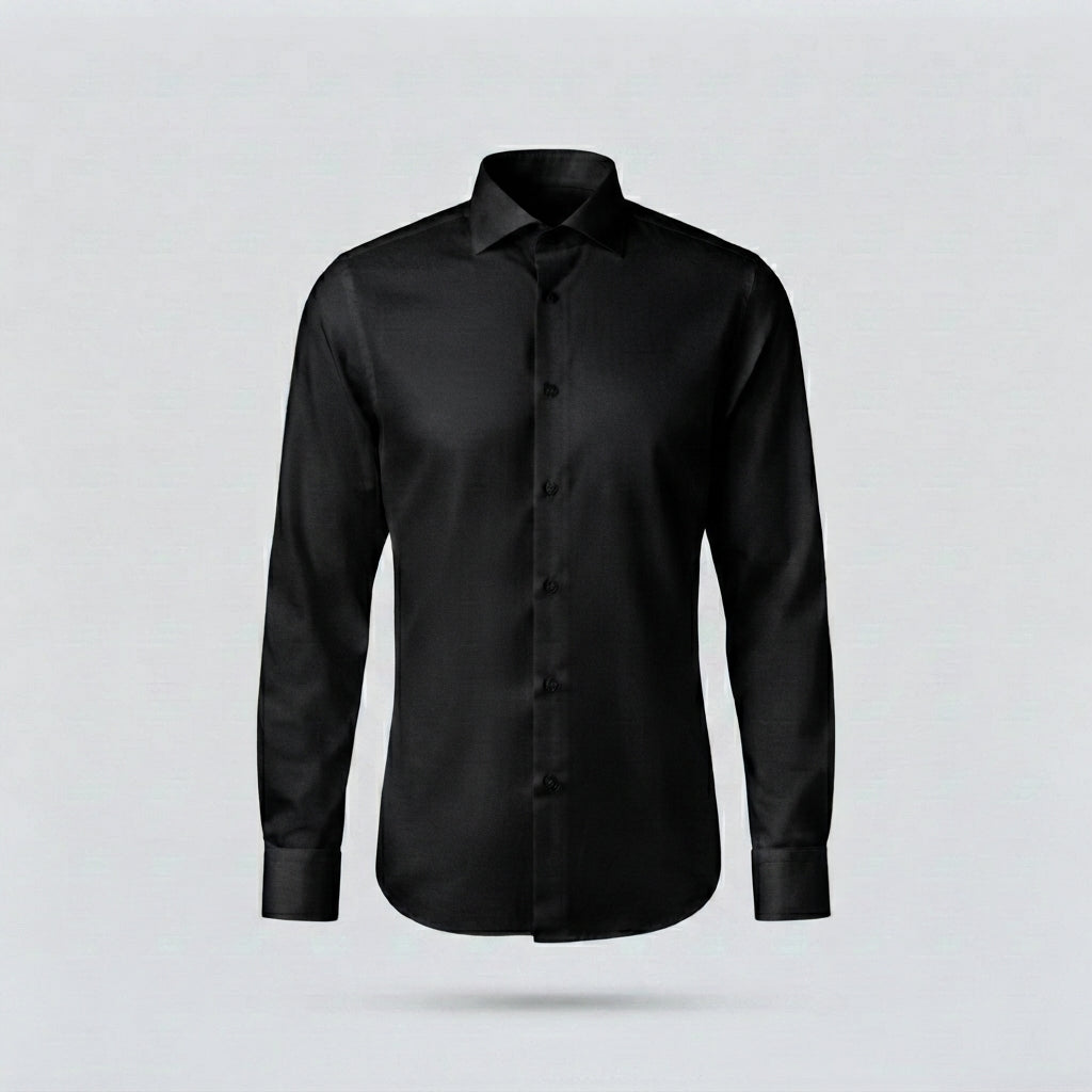 CAMICIA COTONE SLIM -11386|Colore:Nero