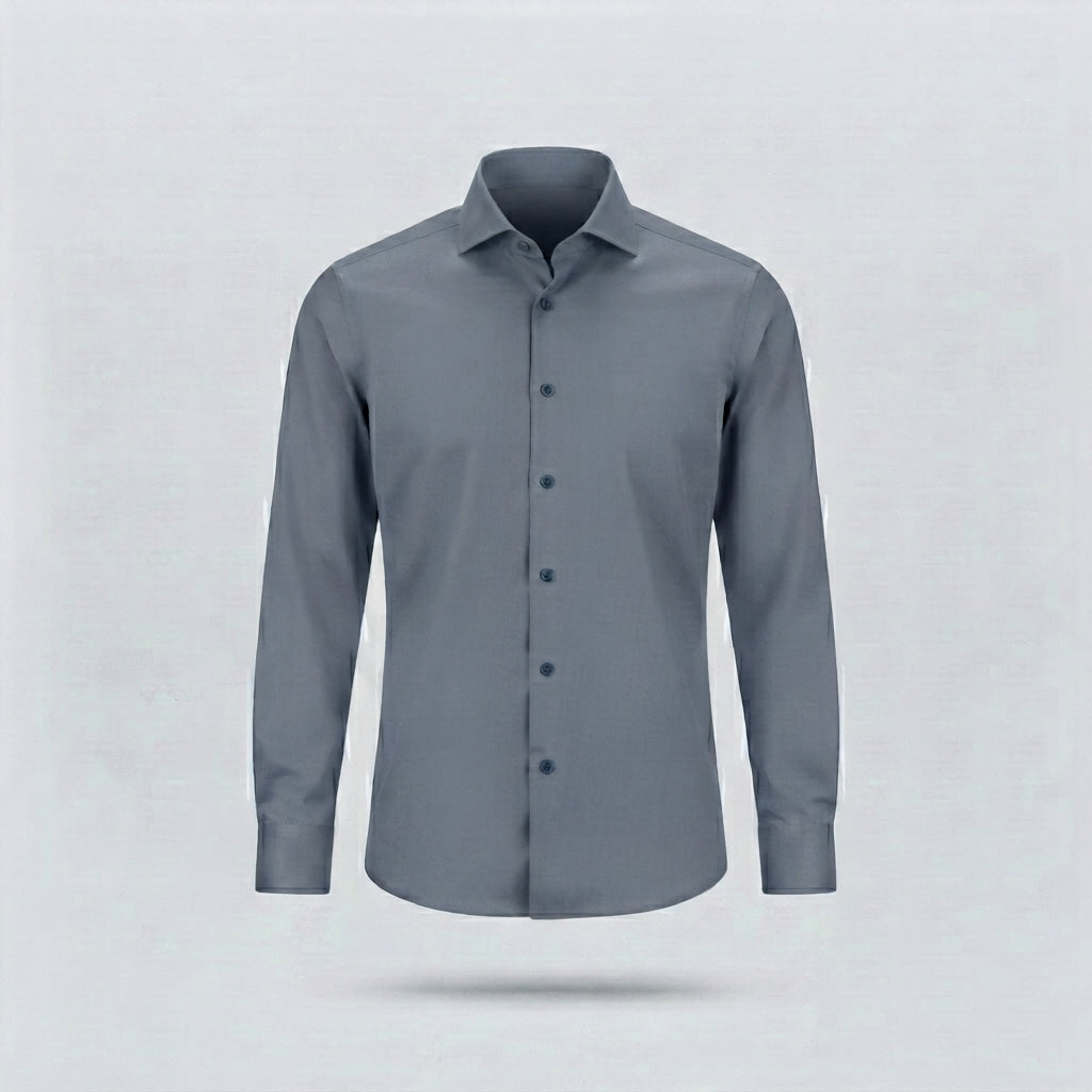 CAMICIA COTONE REGULAR -11387|Colore:Grigio