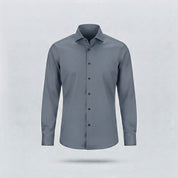 CAMICIA COTONE REGULAR -11387|Colore:Grigio