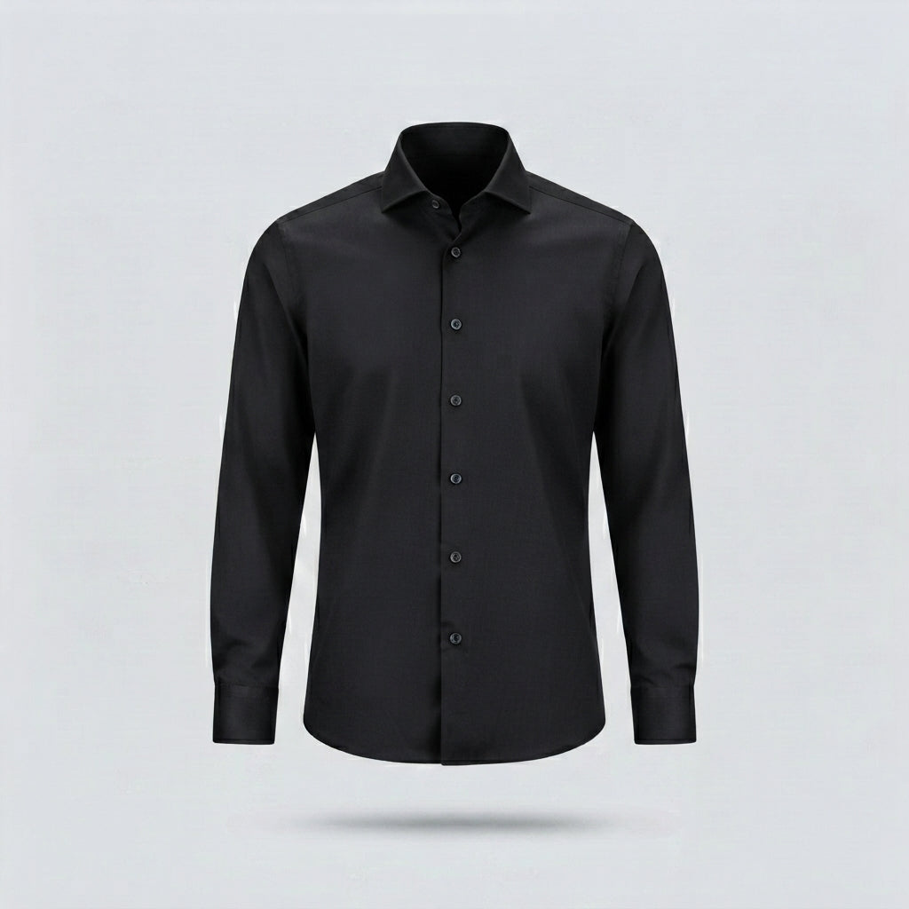 CAMICIA COTONE REGULAR -11387|Colore:Nero
