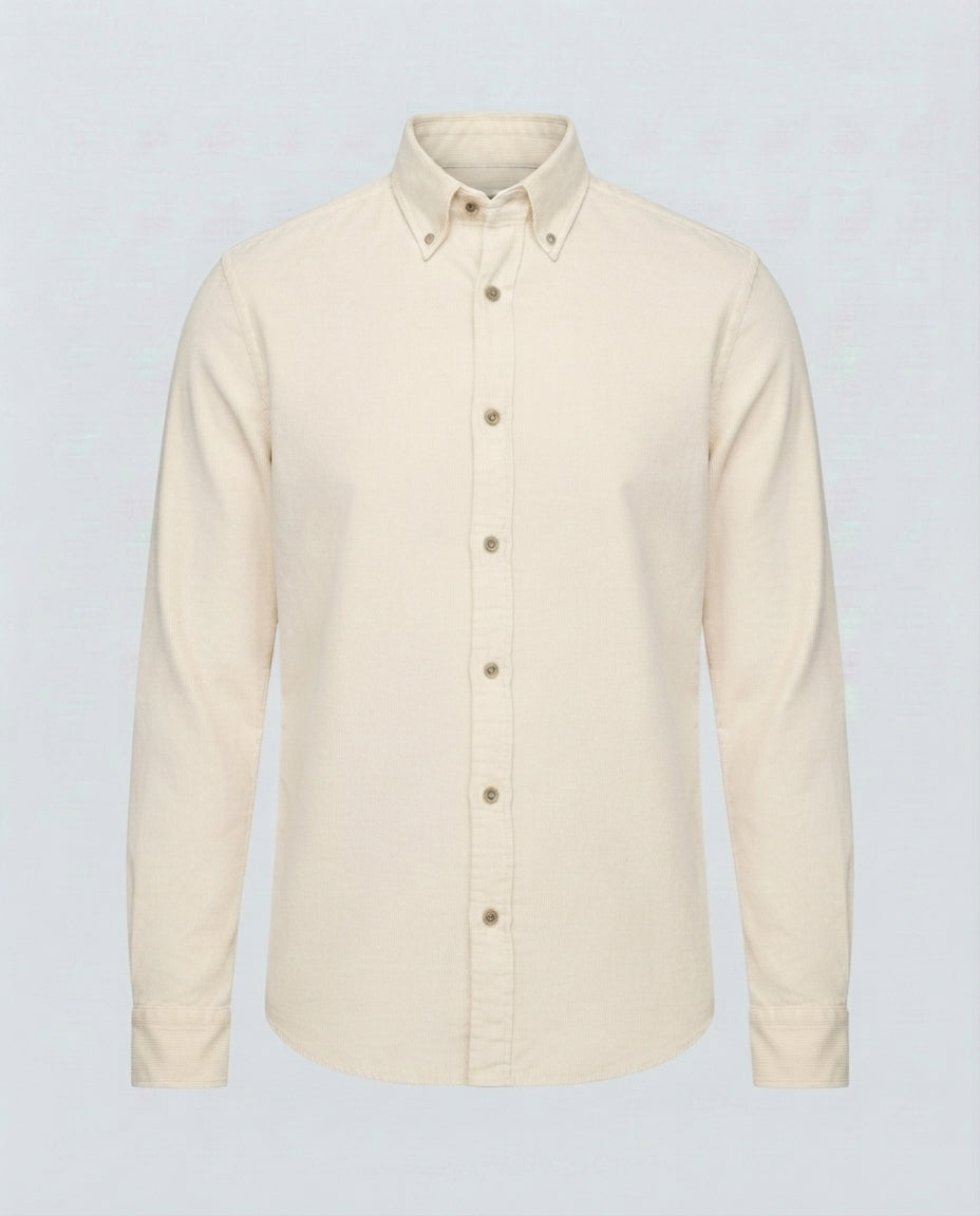 CAMICIA VELLUTO COSTINA-11469|Colore:Panna