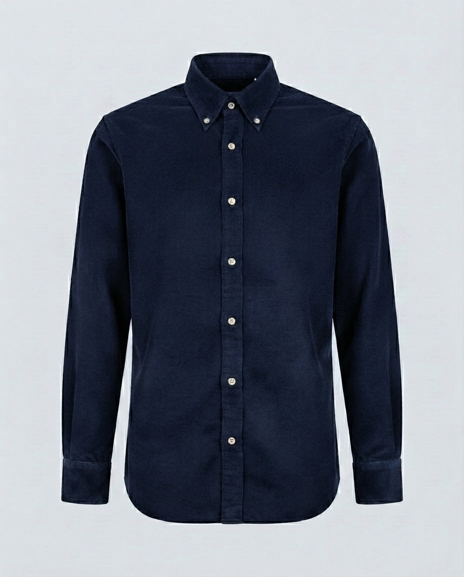 CAMICIA VELLUTO COSTINA-11469|Colore:Blu