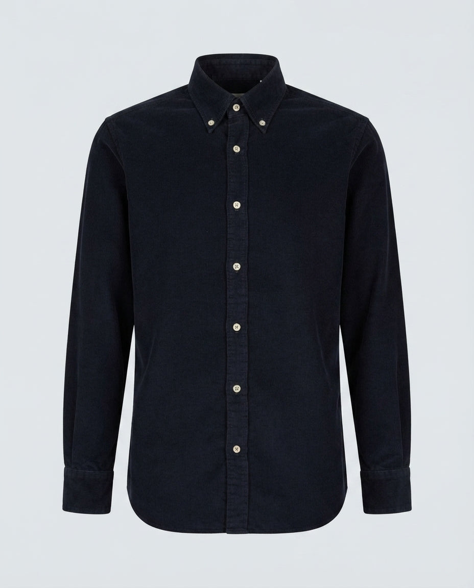 CAMICIA VELLUTO COSTINA-11469|Colore:Nero