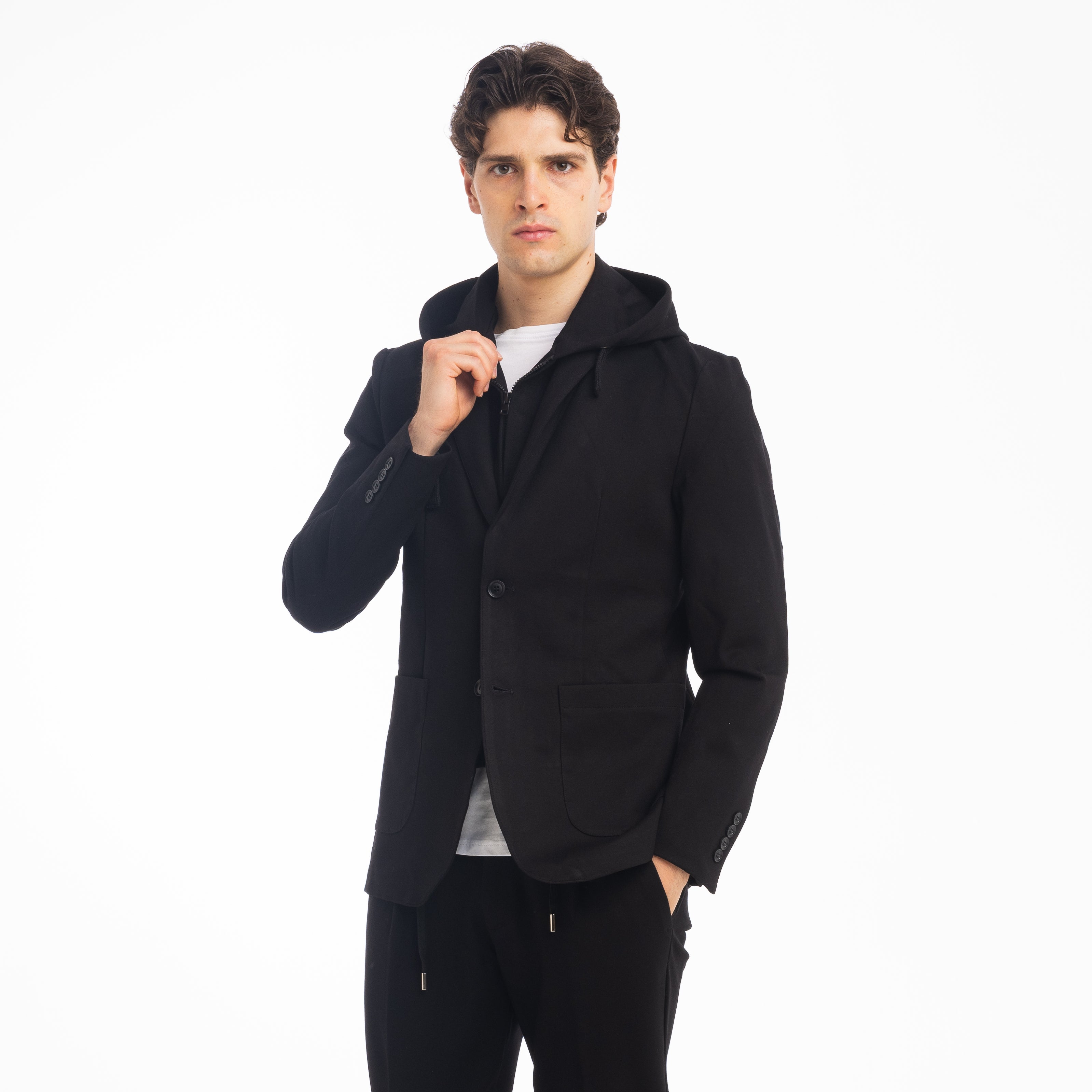 GIACCA PUNTO MILANO-11468|Colore:Nero