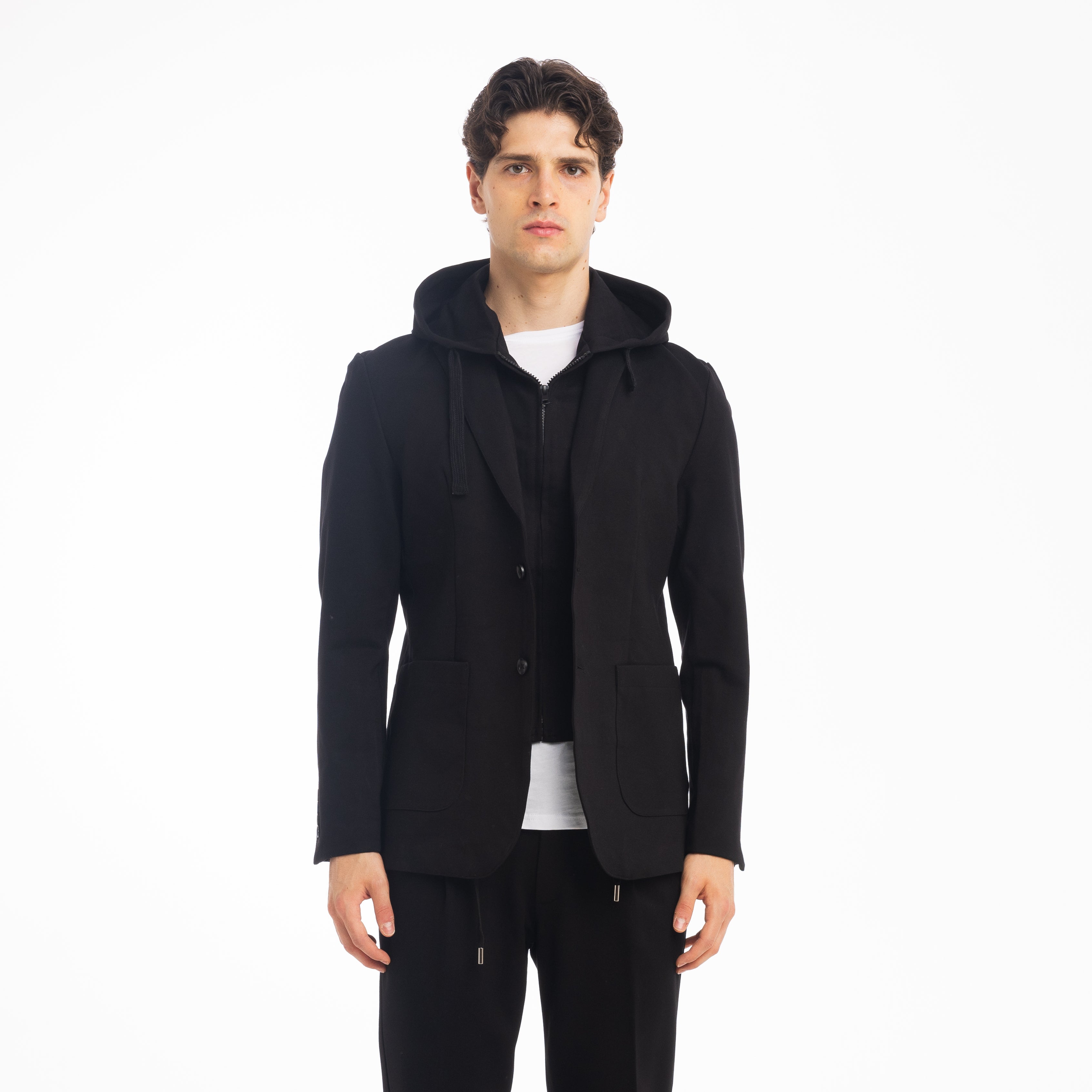 GIACCA PUNTO MILANO-11468|Colore:Nero