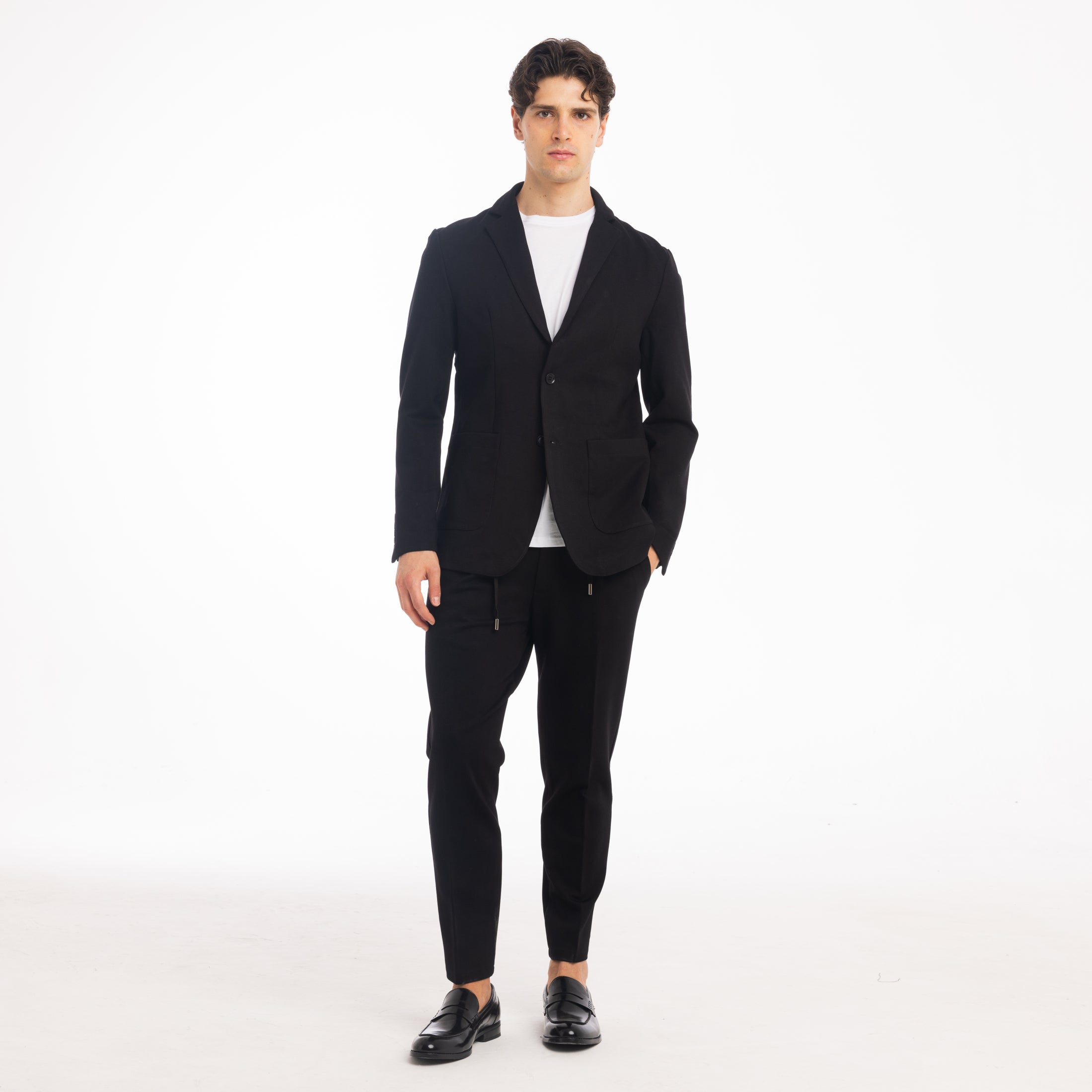 GIACCA PUNTO MILANO-11468|Colore:Nero