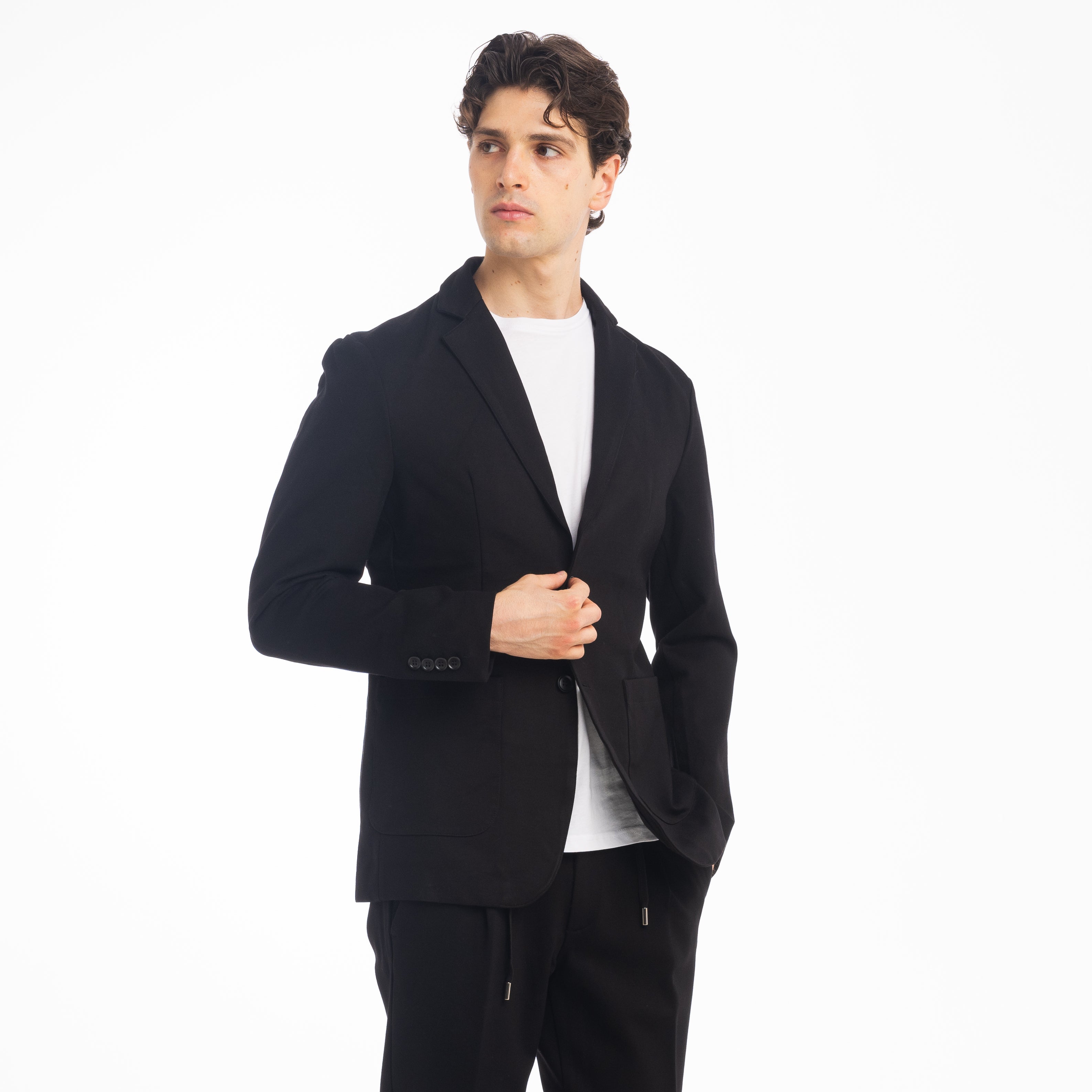 GIACCA PUNTO MILANO-11468|Colore:Nero