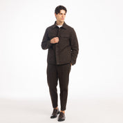 GIACCA OVERSHIRT MISTO LANA-11471|Colore:Moro