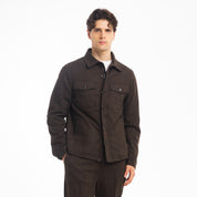 GIACCA OVERSHIRT MISTO LANA-11471|Colore:Moro