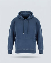 FELPA CAPPUCCIO STONE WASH-11413|Colore:Denim
