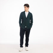 GIACCA CARDIGAN MONOPETTO-11426|Colore:Verde