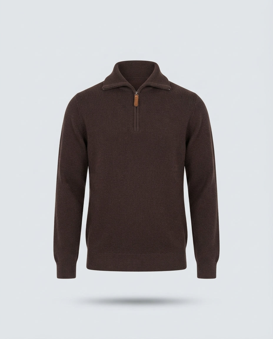 MEZZA ZIP COLLO CAMIONER-11603|Colore:Moro