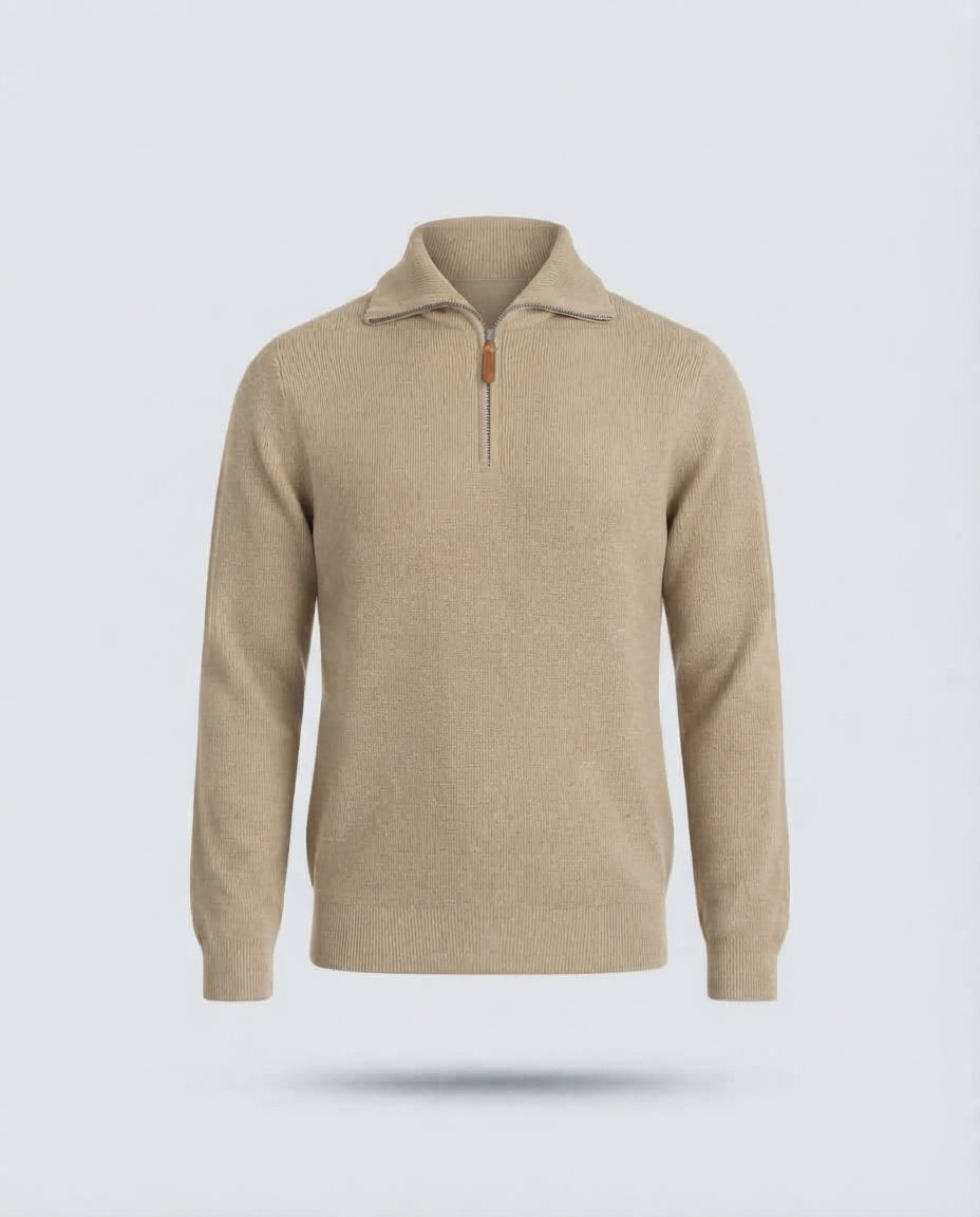 MEZZA ZIP COLLO CAMIONER-11603|Colore:Tortora