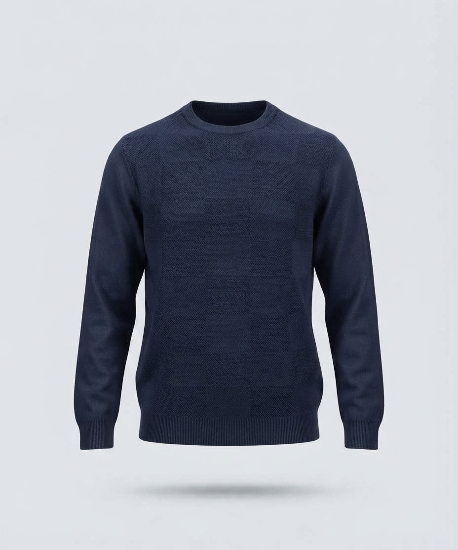 GIROCOLLO RICAMATO DOPPIO FILO-11608|Colore:Blu