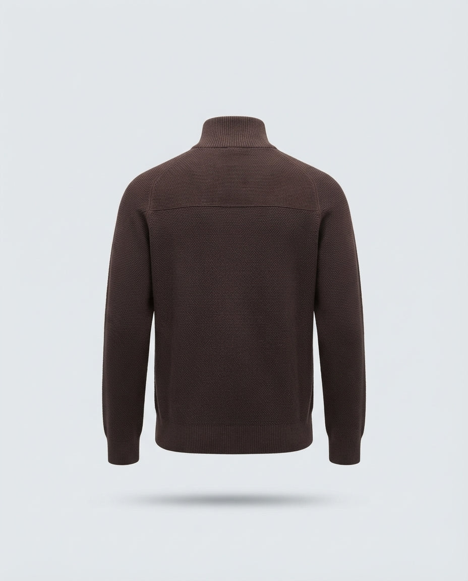 CARDIGAN CHICCO DI RISO CON BOTTONI-11610|Colore:Moro