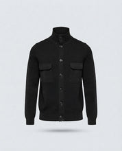 CARDIGAN CHICCO DI RISO CON BOTTONI-11610|Colore:Nero