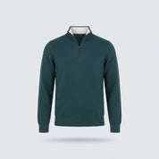 MEZZA ZIP COLLO CONTRASTO-11612|Colore:Verde