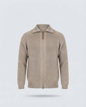 CARDIGAN FULL ZIP FENDA RASATA-11614|Colore:Tortora