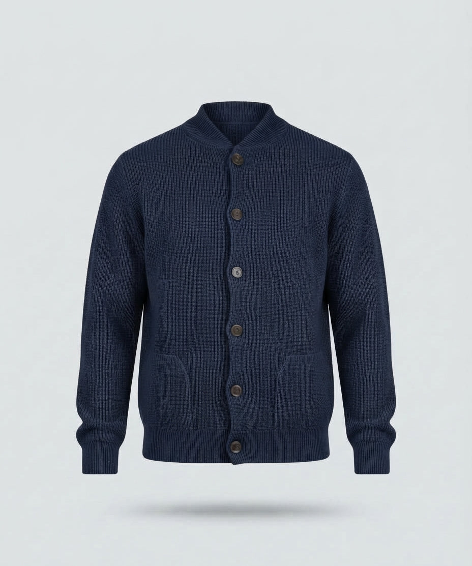 CARDIGAN COLLEGE BOTTONI -11616|Colore:Blu