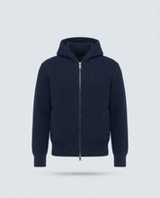 CARDIGAN COSTE CAPPUCCIO-11631|Colore:Blu