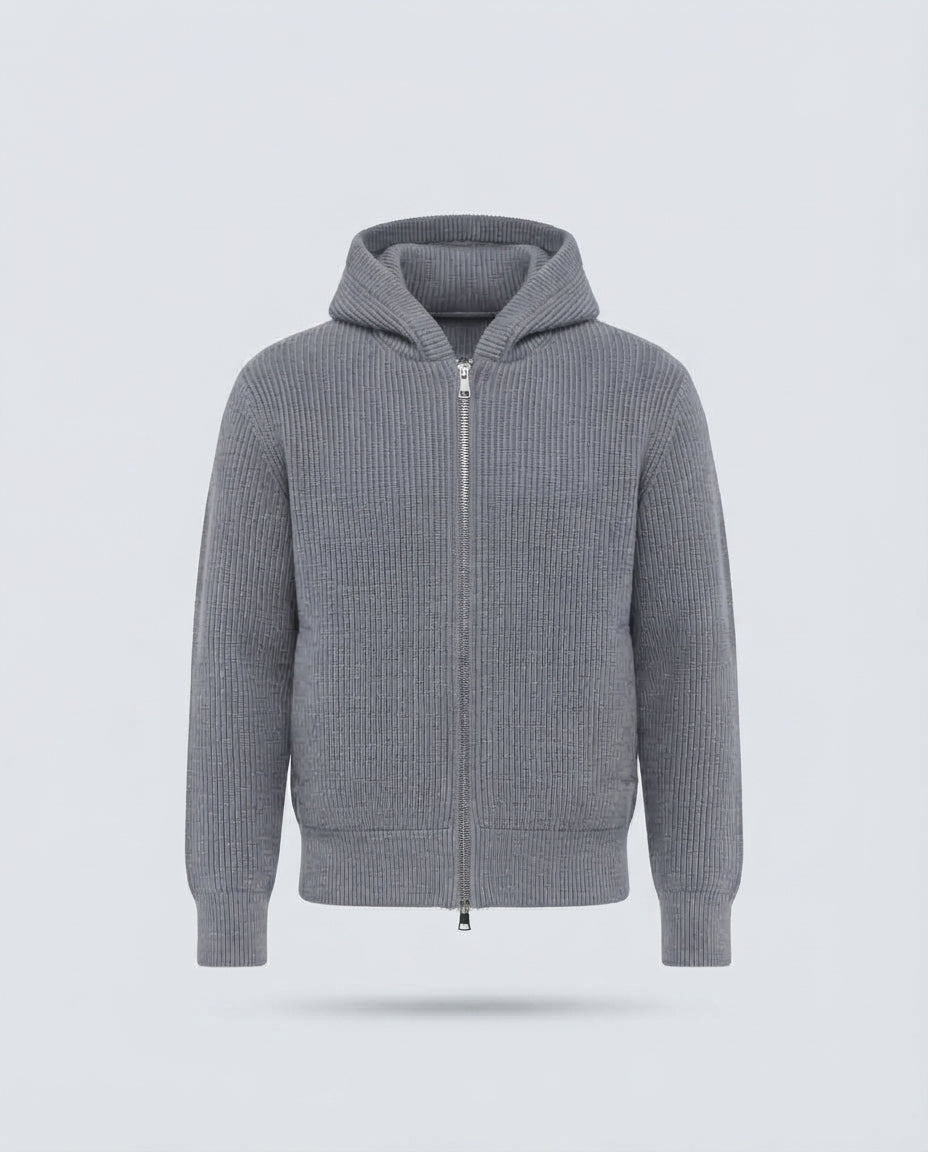 CARDIGAN COSTE CAPPUCCIO-11631|Colore:Grigio