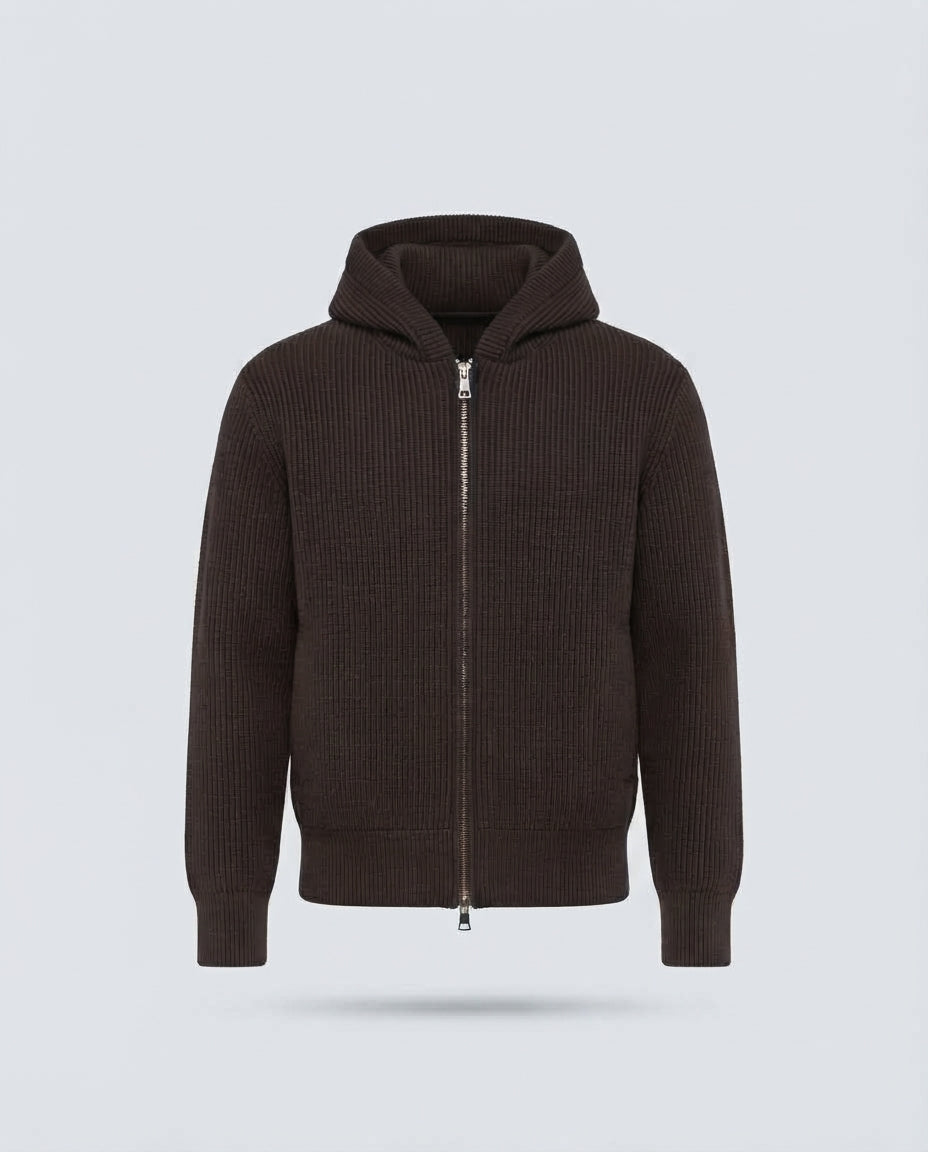 CARDIGAN COSTE CAPPUCCIO-11631|Colore:Moro