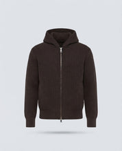 CARDIGAN COSTE CAPPUCCIO-11631|Colore:Moro