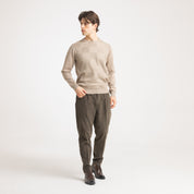 PANT VELLUTO PINCHES-11459|Colore:Verde