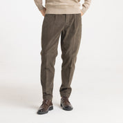 PANT VELLUTO PINCHES-11459|Colore:Verde