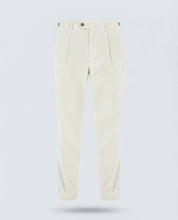PANT VELLUTO PINCHES-11459|Colore:Panna