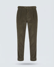 PANT VELLUTO PINCHES-11459|Colore:Verde
