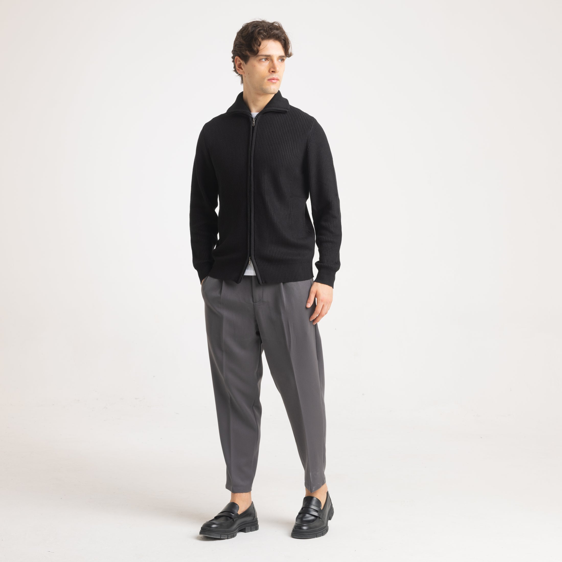 CARDIGAN CAMIONER COSTE-11606 |Colore:Nero