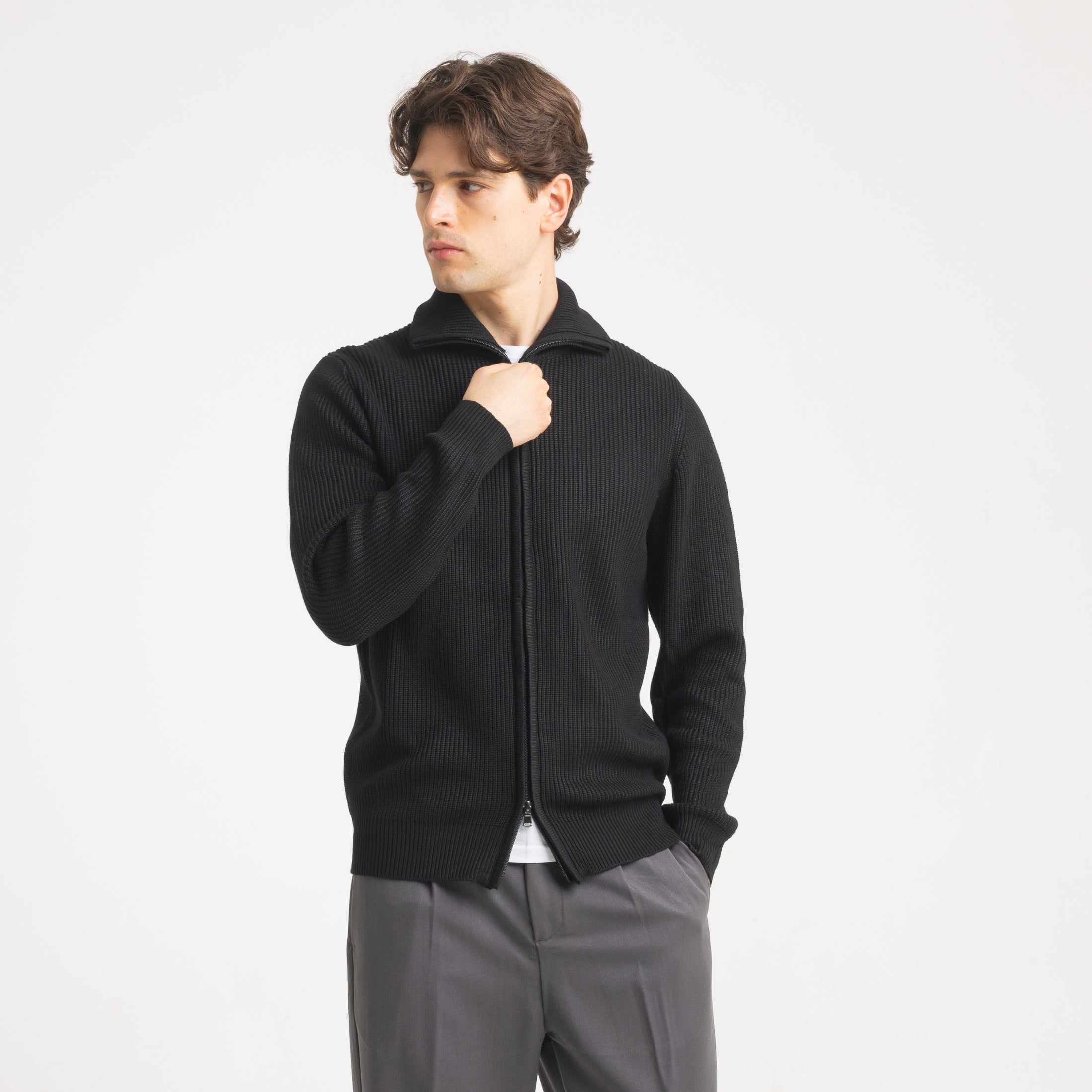 CARDIGAN CAMIONER COSTE-11606 |Colore:Nero
