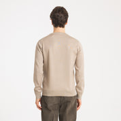 GIROCOLLO RICAMATO DOPPIO FILO-11608|Colore:Tortora