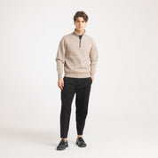 MEZZA ZIP COLLO CONTRASTO-11612|Colore:Tortora