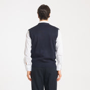 CARDIGAN GIROMANICA VISCOSA-11624|Colore:Blu